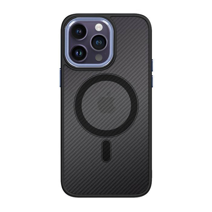 Tel Protect Magnetic Carbon Case Do Iphone 13 Czarno-Fioletowy