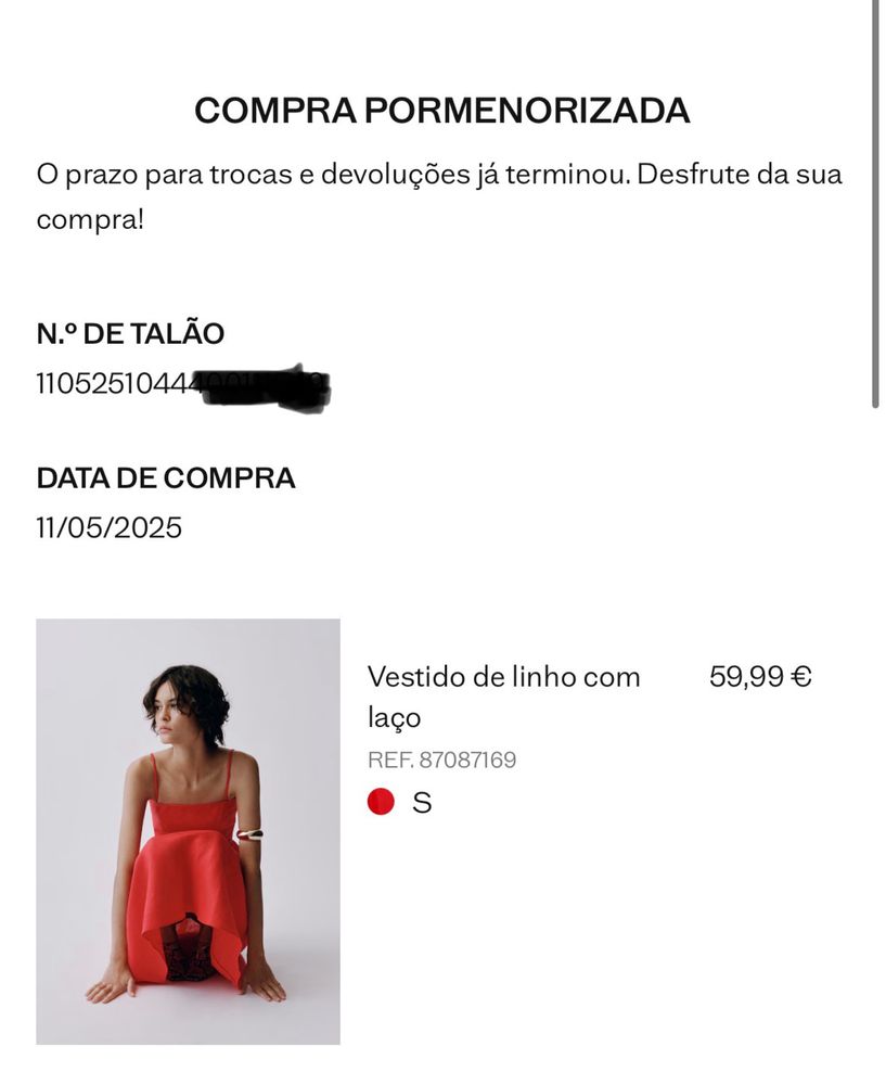 Vestido vermelho Mango S