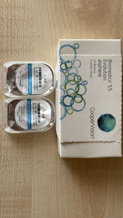 Нові контактні лінзи Biomedics 55 Evolution Cooper Vision