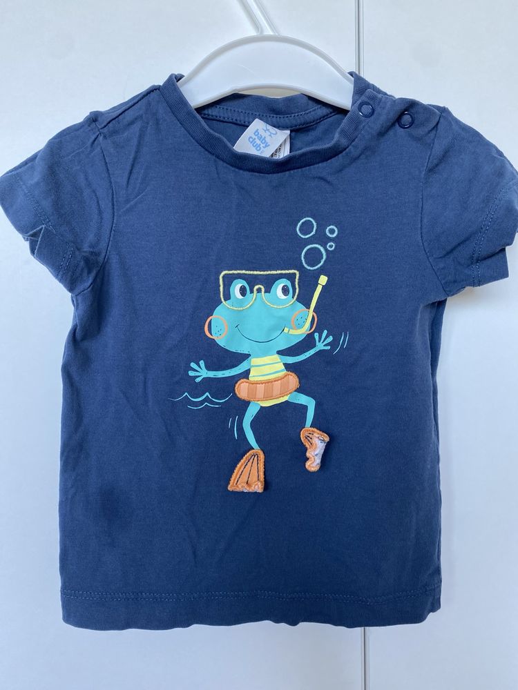 T-shirt dziecięcy z żabką (Baby Club, r. 80)