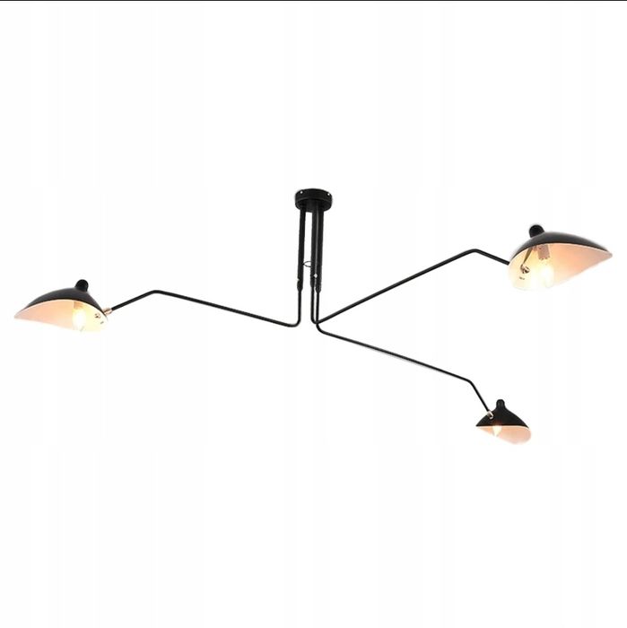 Lampa sufitowa pająk Toolight APP569-3C czarna