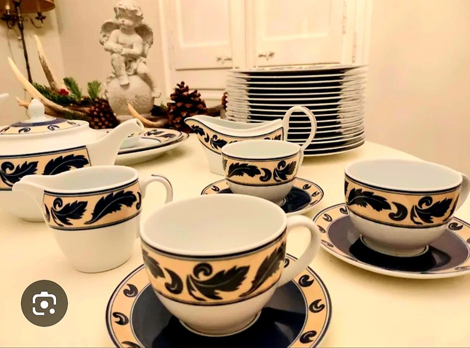 Serviço Vista Alegre "Vento", 128 peças completo NOVO