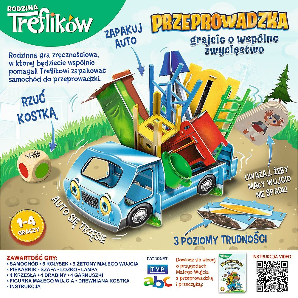 Gra zręcznościowa Przeprowadzka z rodziną Treflików Trefl