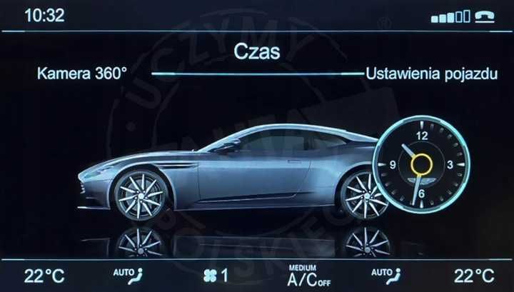 Aston Martin DB11 przeprogramowanie z USA na Europę