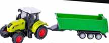 Traktor przyczepa zabawka zestaw
