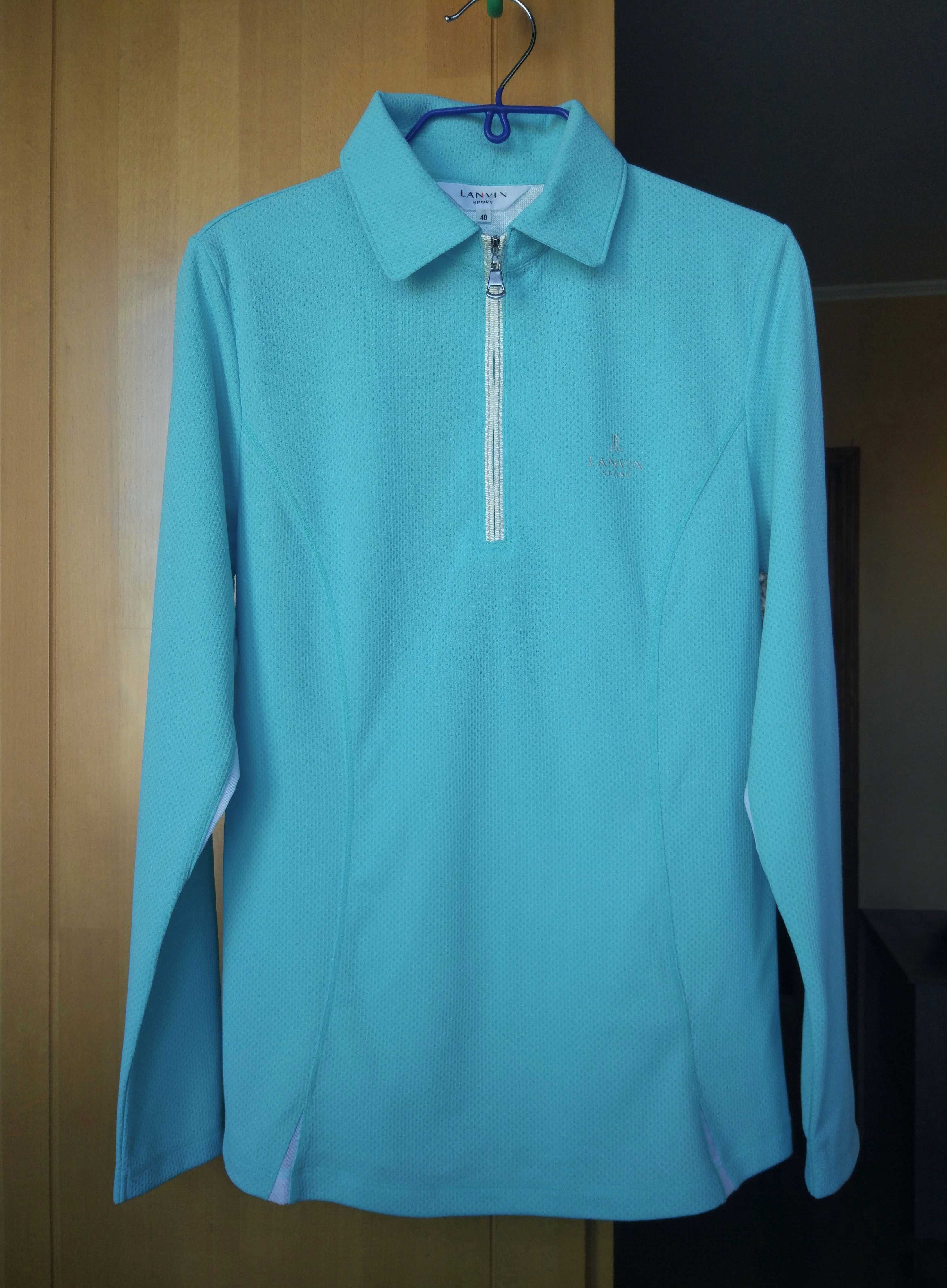 Lanvin Sport M S бірюзовий лонгслів люкс
