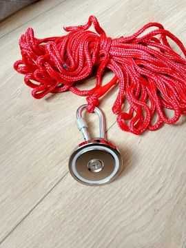 Magnes neodymowy do poszukiwań nowy 10m 90kg 4.2 cm