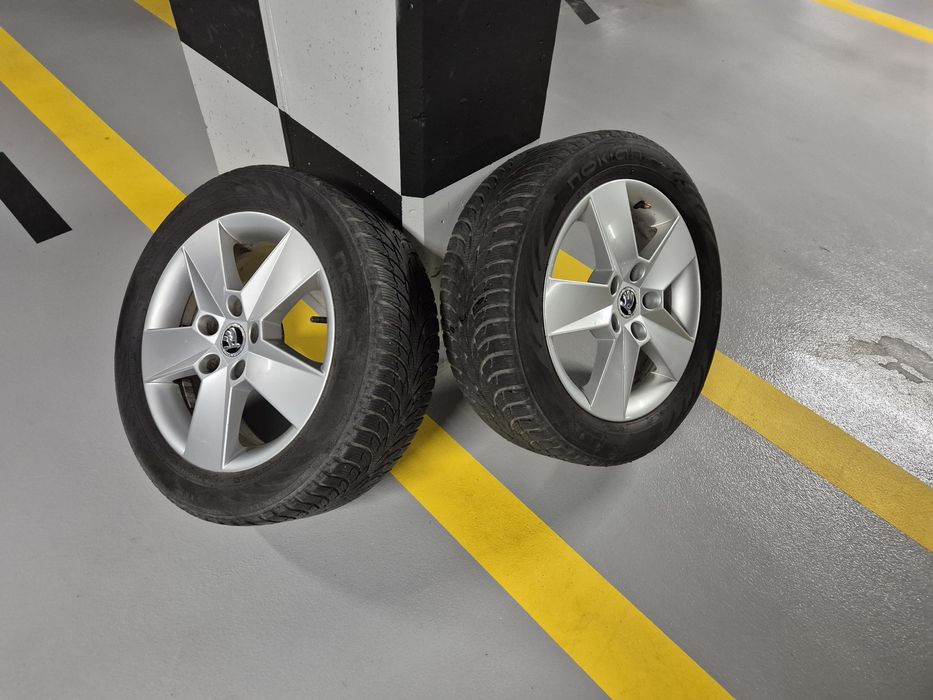 Koła zimowe 4 sztuki, felgi, opony, skoda octavia III