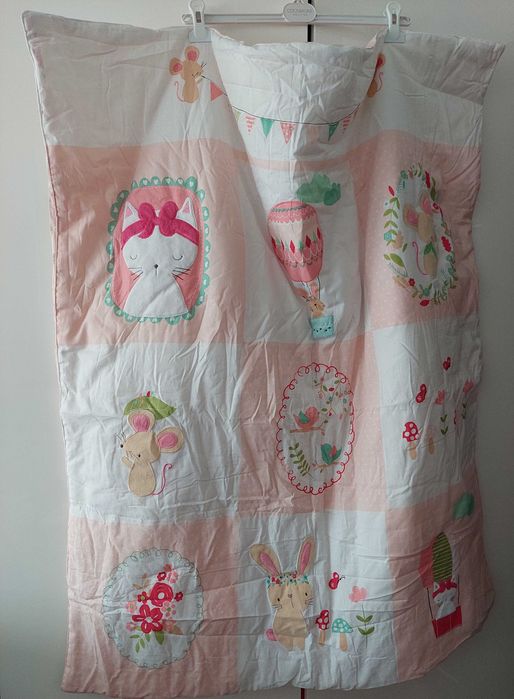 Cukierkowa kolderka 100x120 króliczki