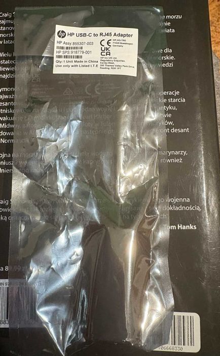 Adapter HP USB C Ethernet nowy