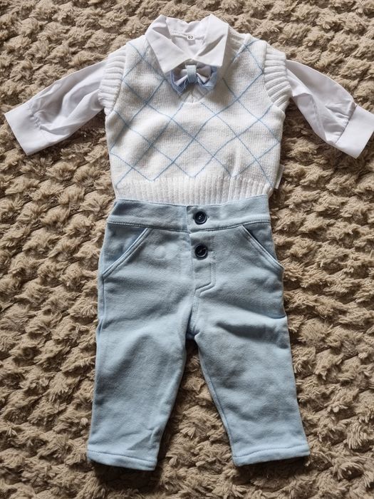 Zestaw dla niemowlaka chrzest/uroczystości rodzinne rozmiar 62