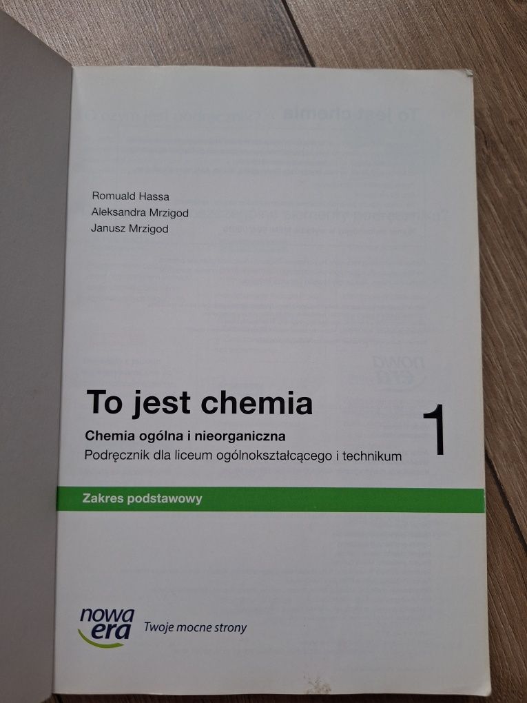 Chemia 1 podręcznik do nauki sprzedam
