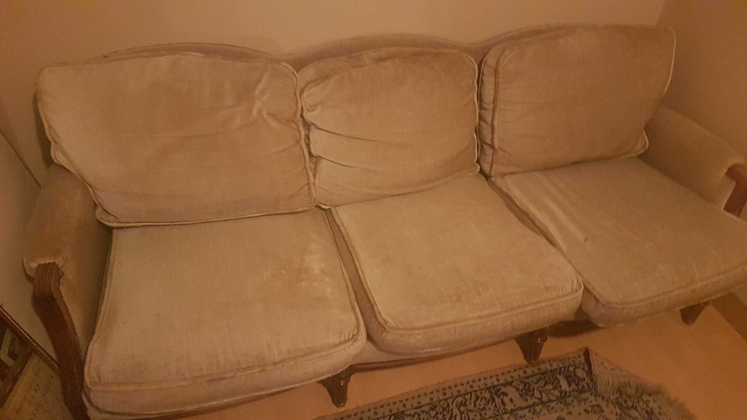 zestaw wypoczynkowy ,sofa ,kanapa plus 2 fotele retro styl