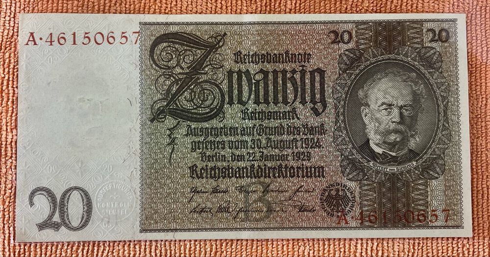 20 marek 1924 rok - stan aUNC