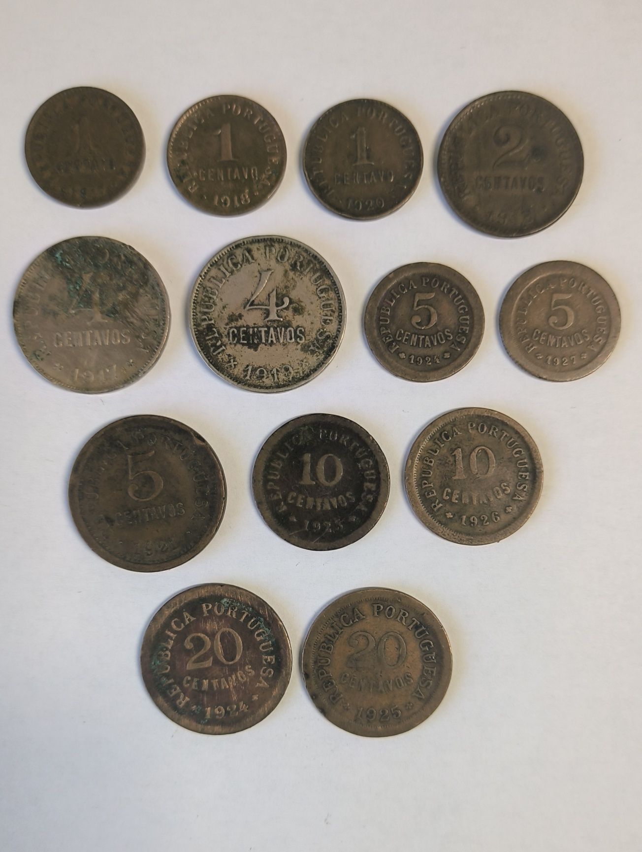 Moedas Centavos Portugal