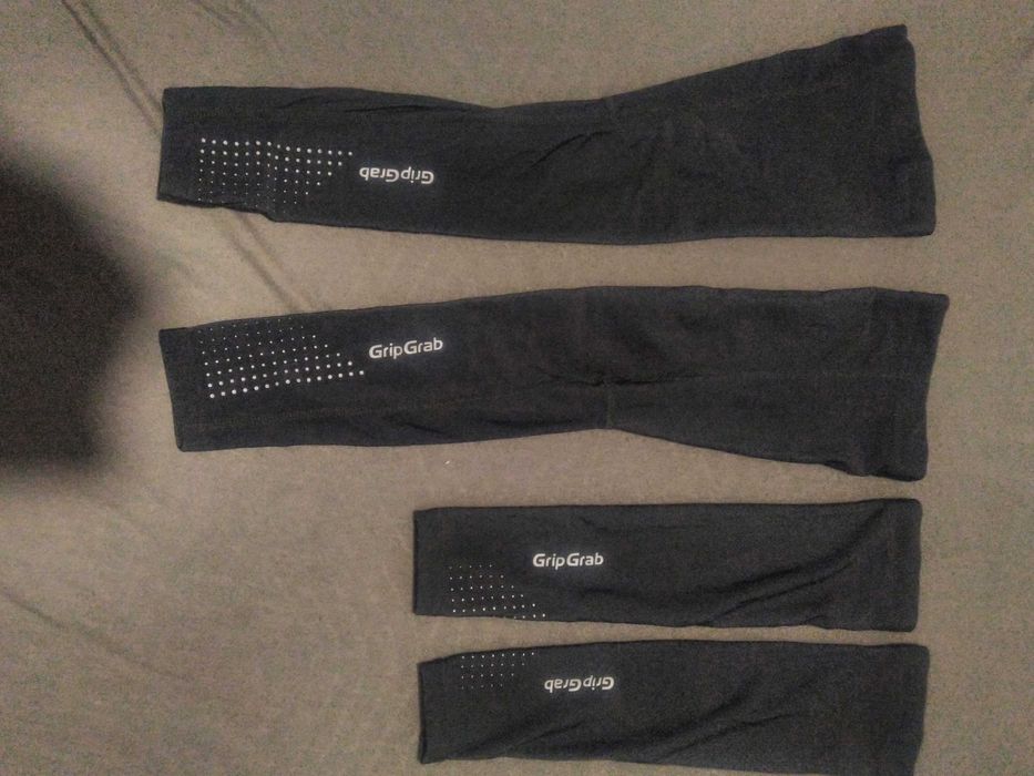 Gribgrab zestaw ocieplaczy na rower nogawki + rękawki S