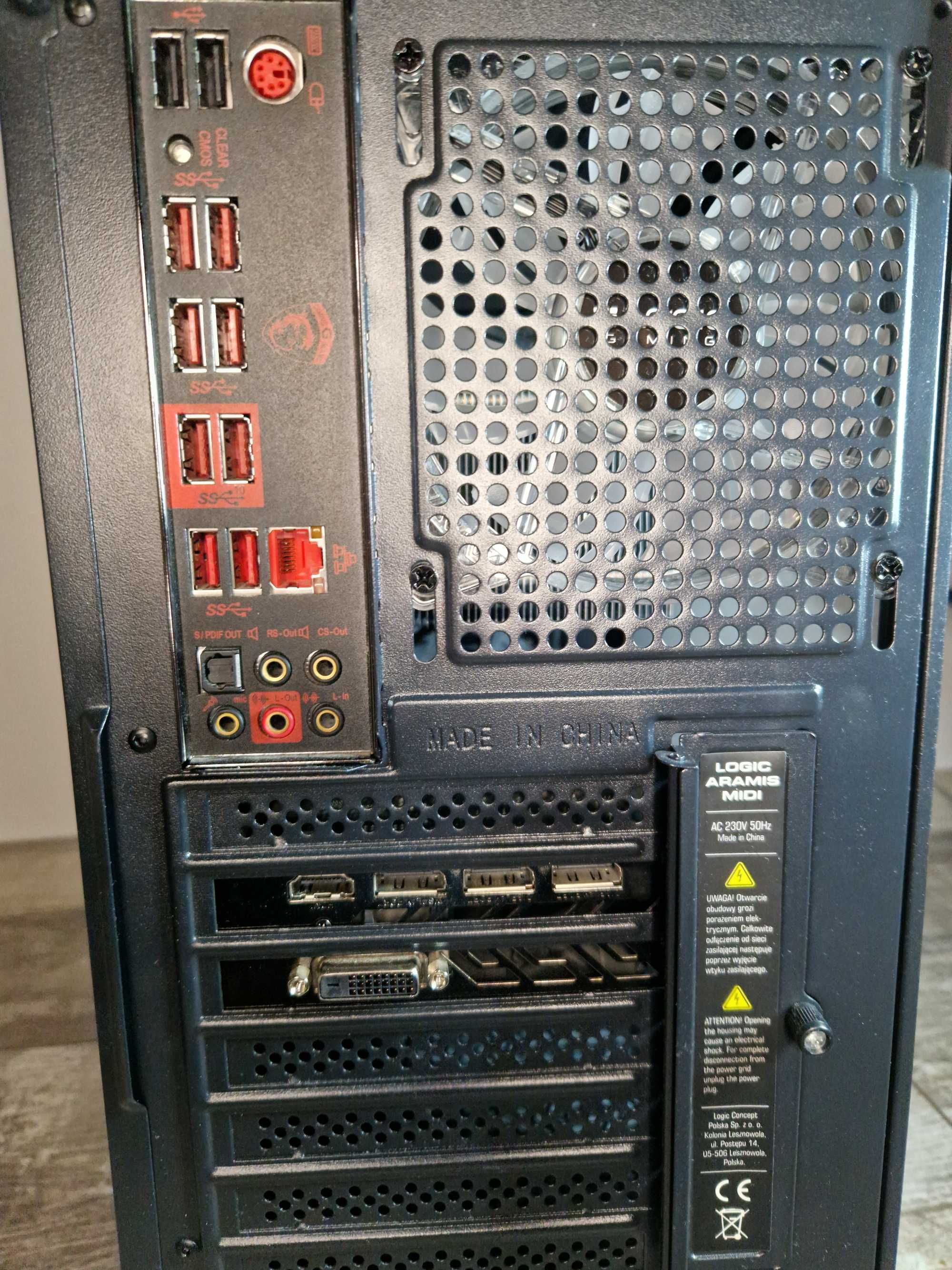 Komputer PC Intel Core i7 z Kartą Graficzną RX 580 Windows 11 Pro