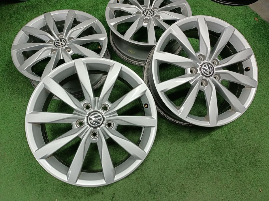 17" felgi 5x112 et48 Oryginalne VW Golf 7 6 5 Touran Dijon R-line