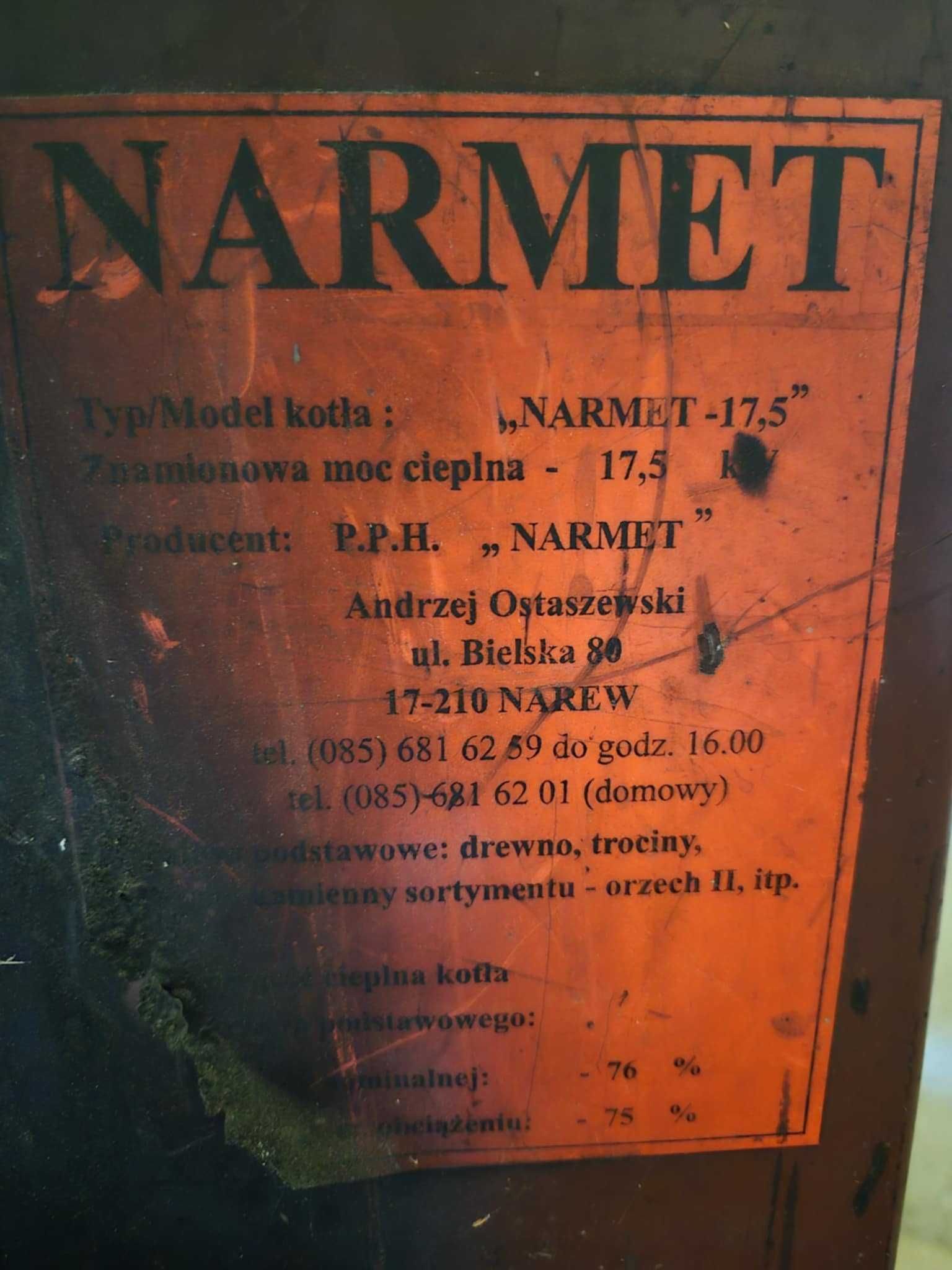PIEC na drewno węgiel trociny 17,5 kW plus bojler