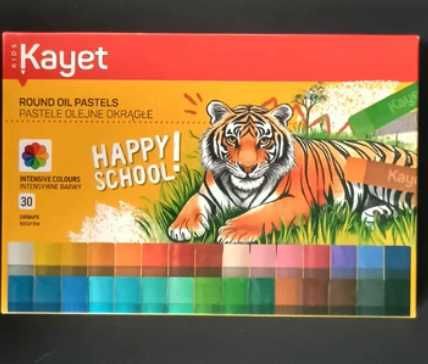 Pastele olejne 30 kolorów Kayet tygrys