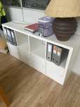 Estante kallax ikea 77x147cm com 4 acessórios com porta