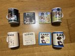 Conjunto de 4 canecas com bases iguais estilo vintage