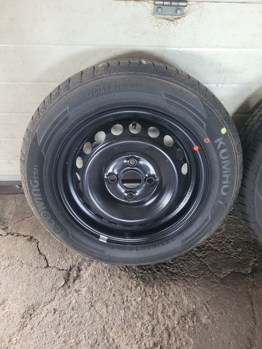 Koła stalowe z oponami letnimi Kia Picanto R14 4x100 Oryginalne NOWE