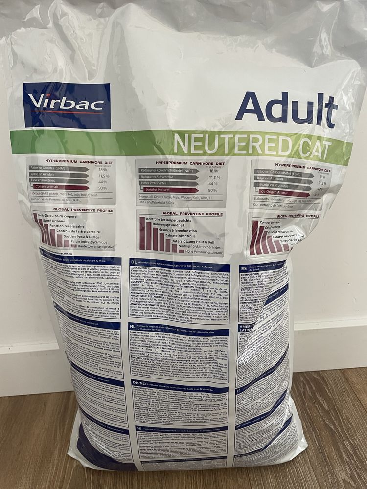 Karma dla kota virbac adult 7kg