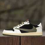 Кросівки Nike Air Jordan Retro 1 Low x Travis Scott OG Olive premium