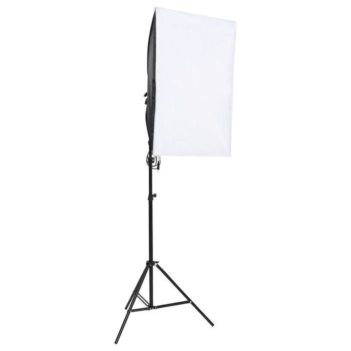 Vidaxl Fotograficzny Zestaw Studyjny Z Lampami I Tłem