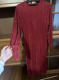 Сукня міді Zara плісирована