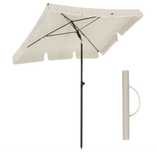 Parasol klasyczny Songmics beżowy 125 x 200 cm