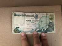 Nota 20 escudos 1978 Gago Coutinho