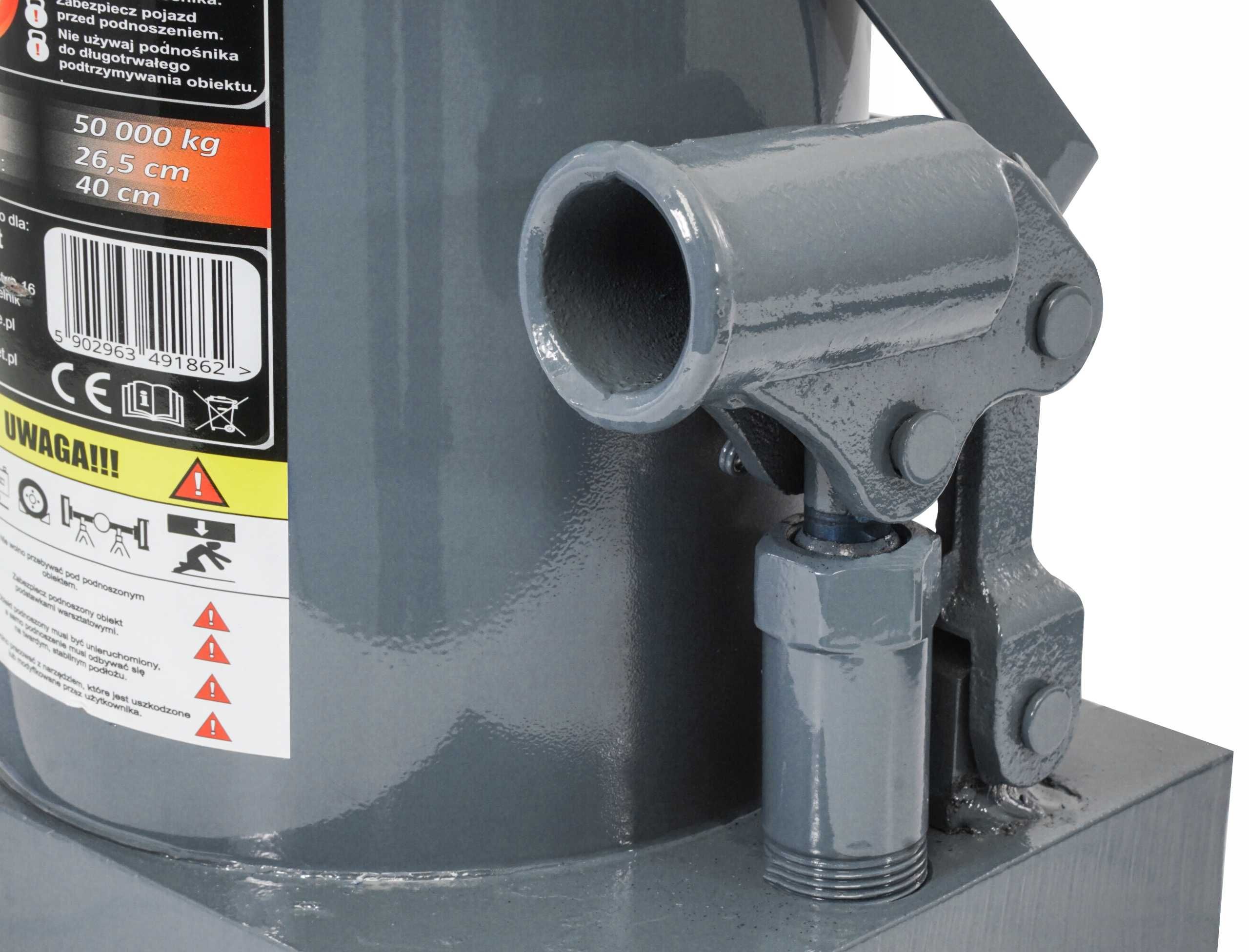 PODNOŚNIK SŁUPKOWY Hydrauliczny Butelkowy Żaba Lewarek 50T Ton