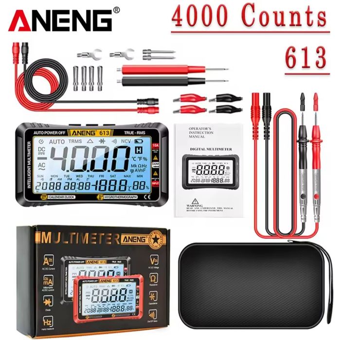 Багатофункціональний цифровий автоматичний мультиметр ANENG 613 Pro