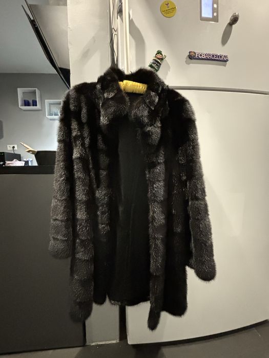Норковая шуба поперечка