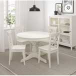 Stół okrągły Ikea - rozkładany +4 krzesła