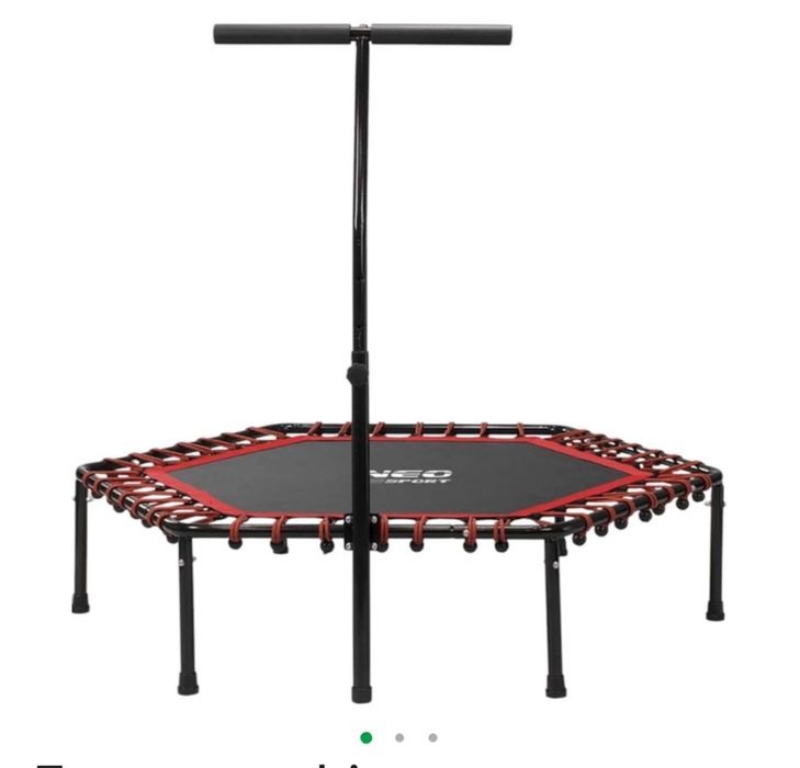 Батут для фiтнесу Neo Sport 127 см з ручкою  червоний