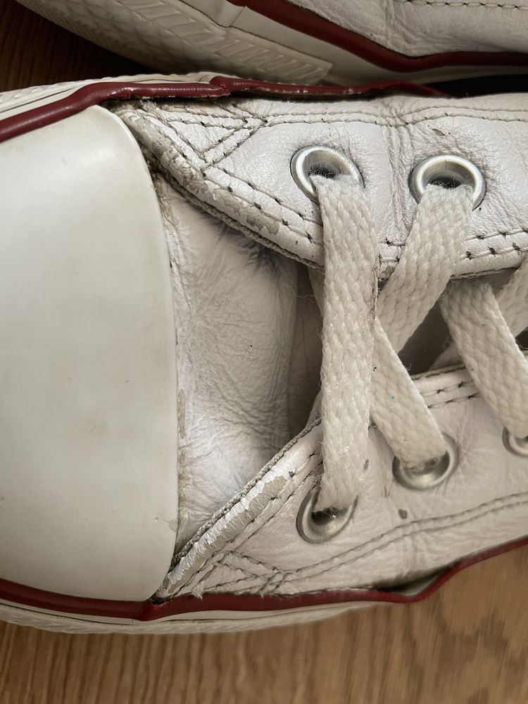 Białe skórzane trampki converse chuck taylor all star 39 40