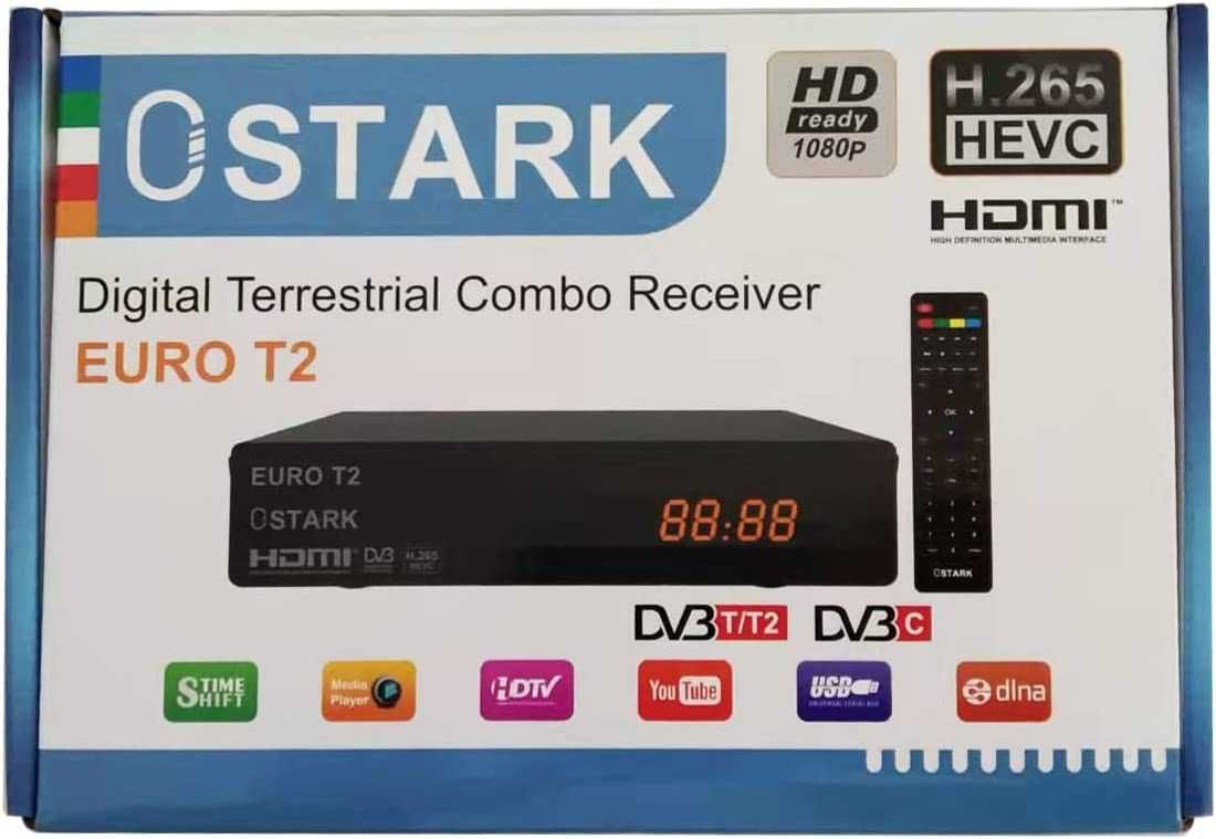 Receptor terrestre TDT TDT2 FTA DVB-T2 DVB-C, H.265 HEVC Full HD PVR
