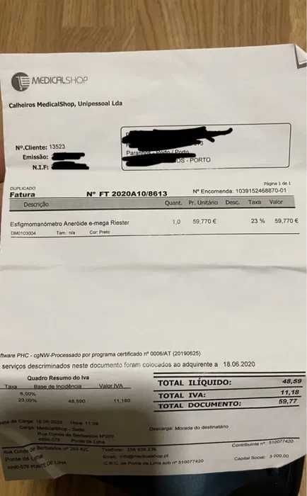 Medidor de pressão arterial esfigmomanômetro