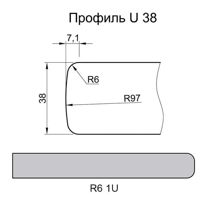 Столешница Luxform Антик s516 38 мм