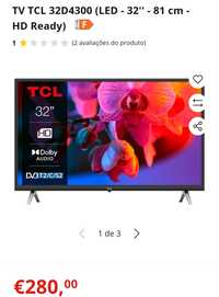 TV LED TCL 32" Polegadas