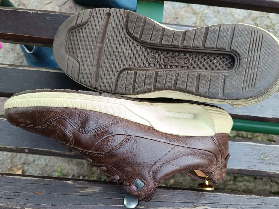 Buty ECCO Sneakersy r.43 skóra brązowe