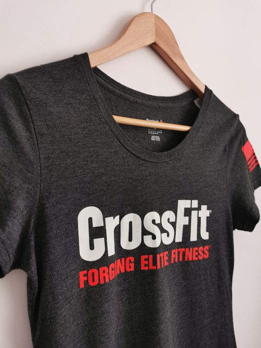 Reebok Cross fit t-shirt koszulka krótki rękaw sportowa logowana S