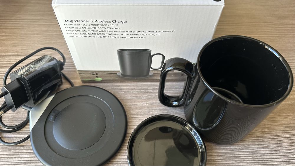 Керамічна чашка з системою підігріву та бездротовою зарядкою