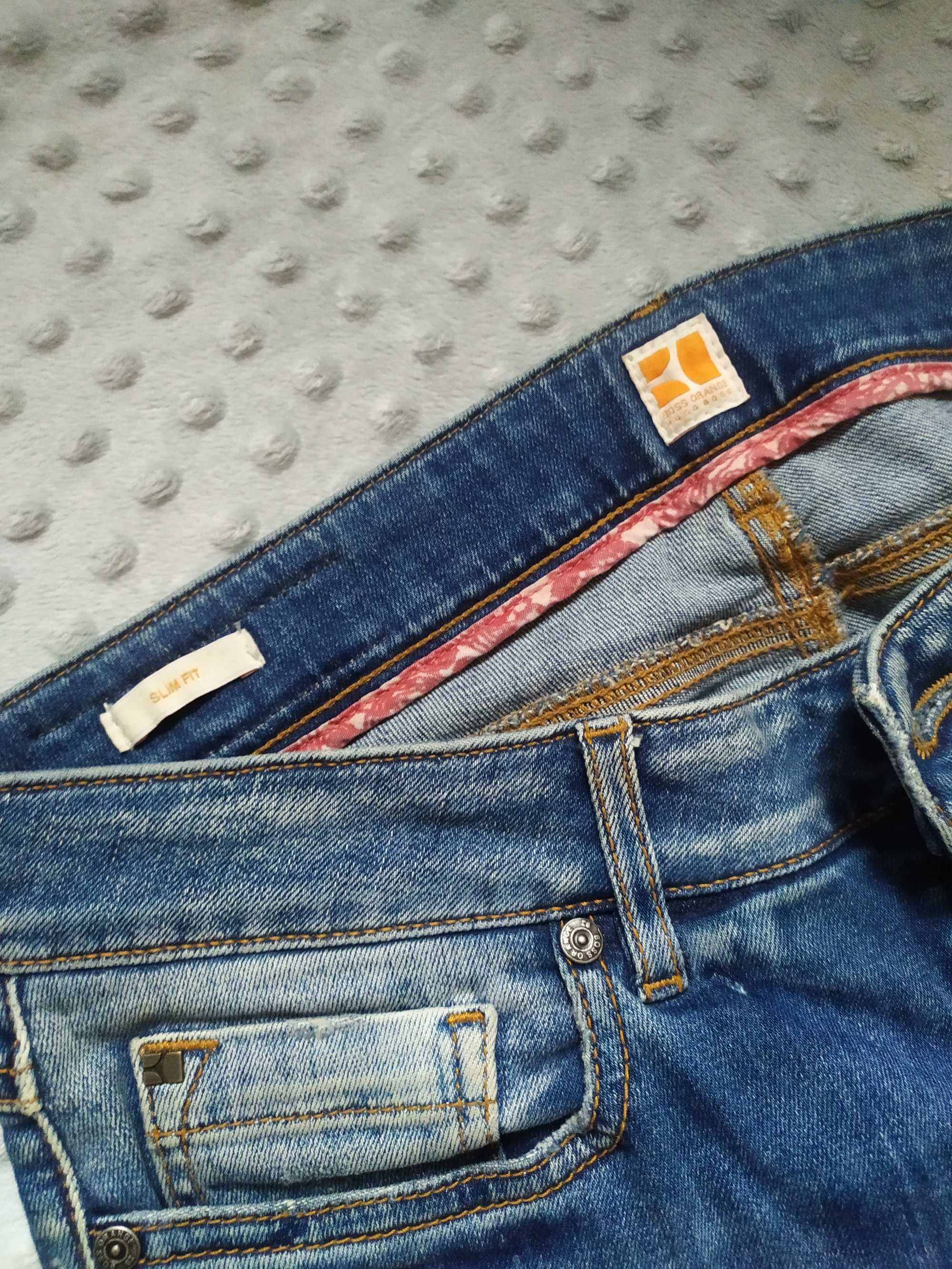 Spodnie damskie jeansy Hugo Boss Orange dżinsy