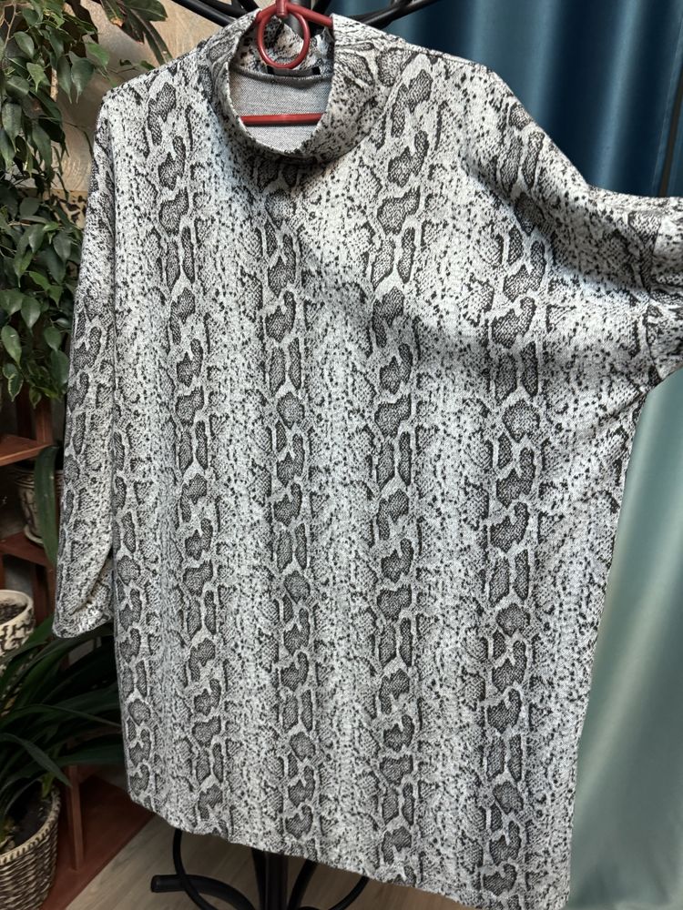Платье туника свитер травка и трикотаж