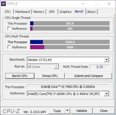 CPU Intel® Core™ i5-7400, 6Mb Cache, 3.50GHz, socket 1151