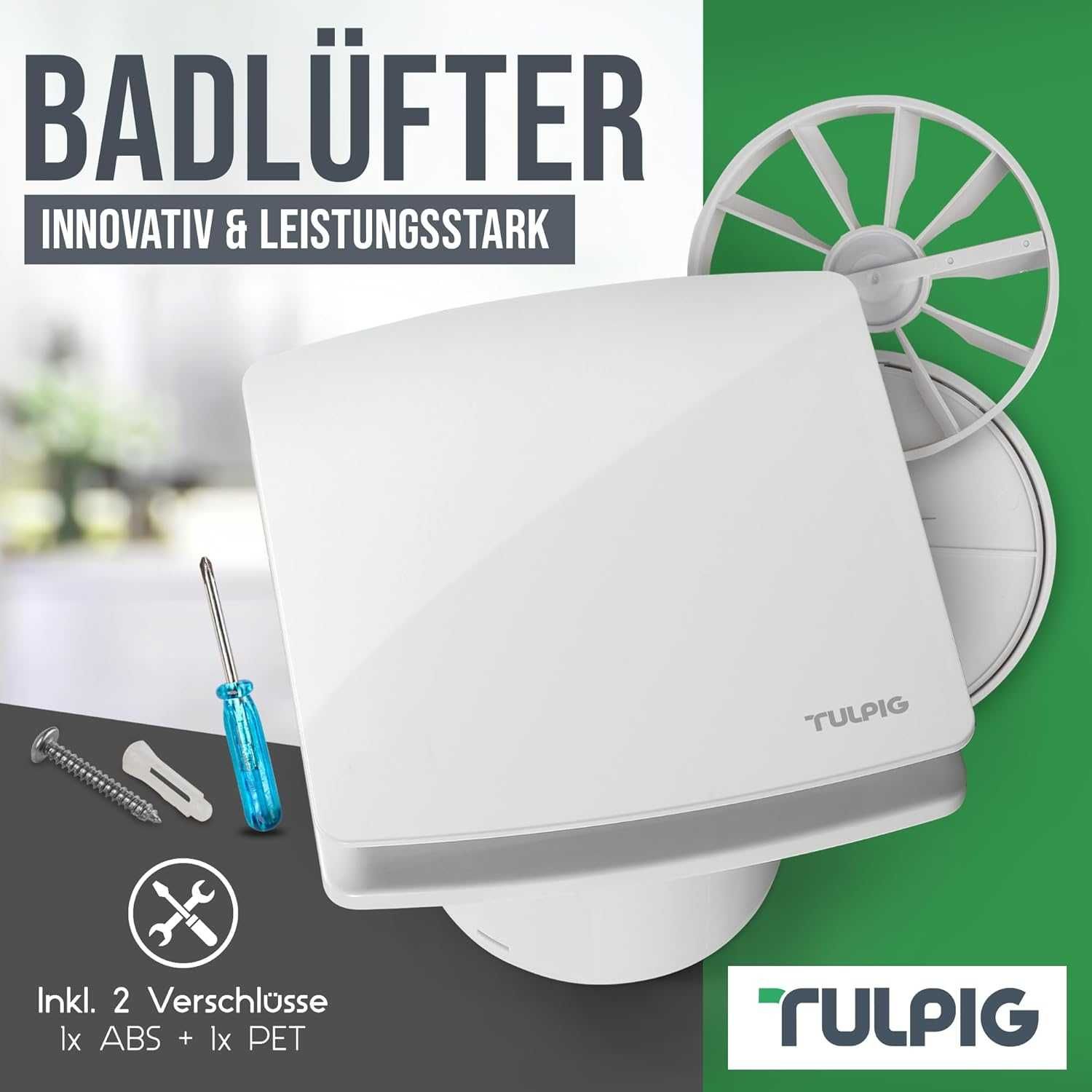 Tulpig Wentylator łazienkowy 100 mm